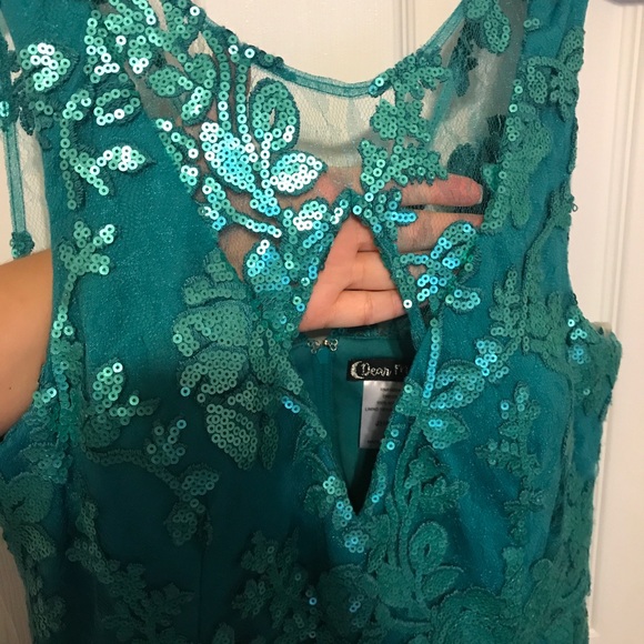 Green cocktail dress - Picture 3 of 6